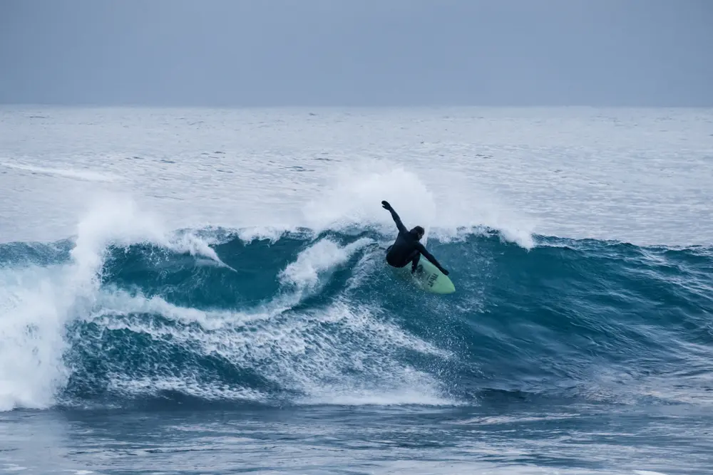 Unstad Beach Surfing